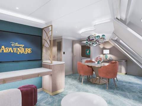 Disney Adventure Concierge Oceanview Suite (2C) dining area, photo 1 of 2
