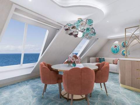 Disney Adventure Concierge Oceanview Suite (2C) dining area, photo 2 of 2