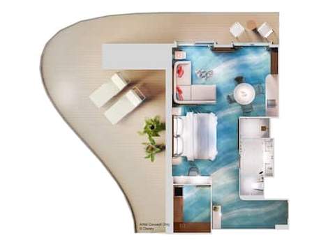 Concierge Family Stateroom with Oceanview Verandah Image 6