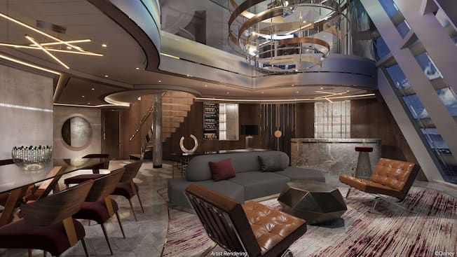 Disney Believe Concierge Destiny Tower Suite (1A) living area, photo 2 of 2