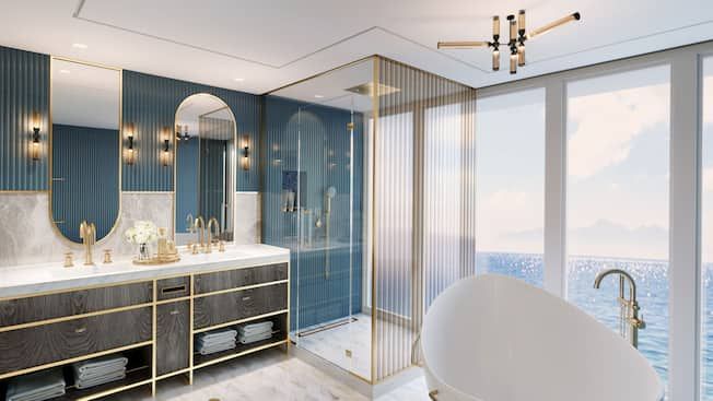 Disney Believe Concierge 2-Story Royal Suite with Verandah (1B) bathroom, photo 2 of 3