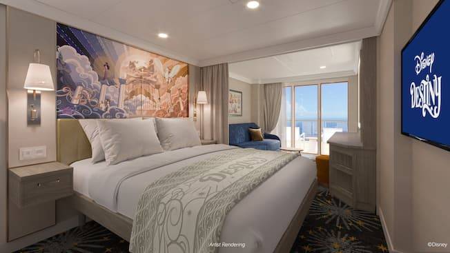 Deluxe Oceanview Stateroom with Verandah – Accessible & Communication Image 1