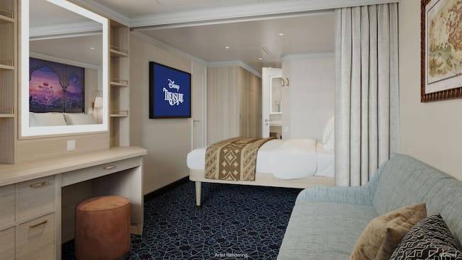 Deluxe Oceanview Stateroom Image 3