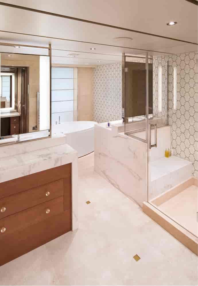 Holland America Pinnacle Suite — bathroom