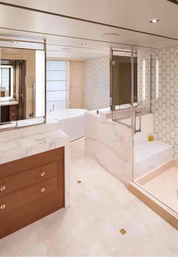 Holland America Pinnacle Suite — bathroom