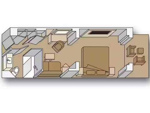 Holland America Vista Suite — floor plan