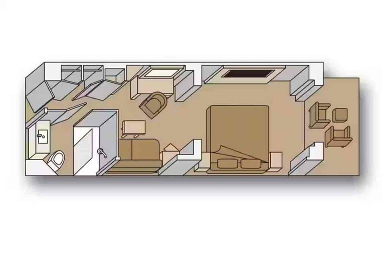 Holland America Vista Suite — floor plan