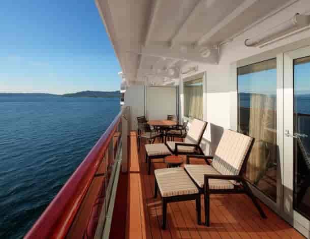 Holland America Neptune Suite — private verandah