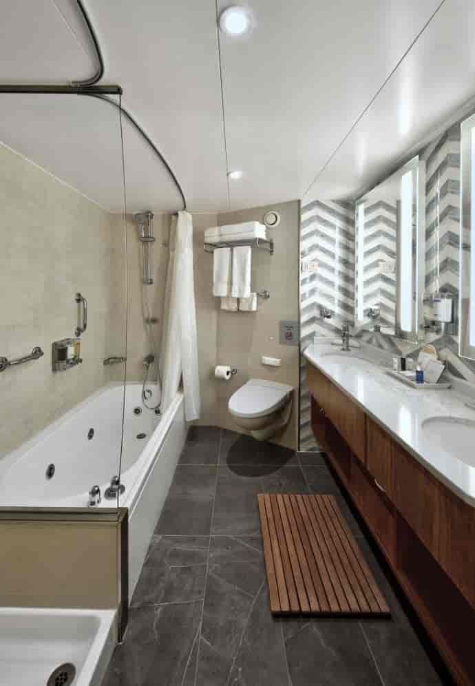 Holland America Neptune Suite — bathroom