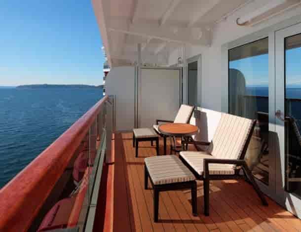 Holland America Signature Suite — private verandah
