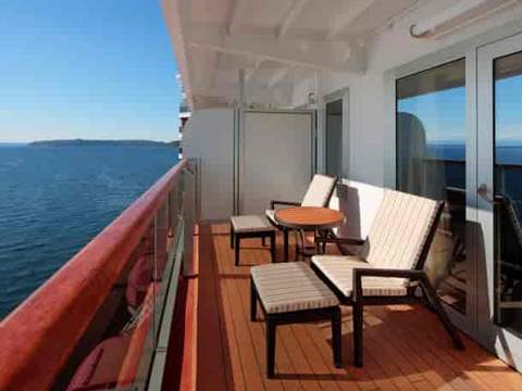 Holland America Signature Suite — private verandah