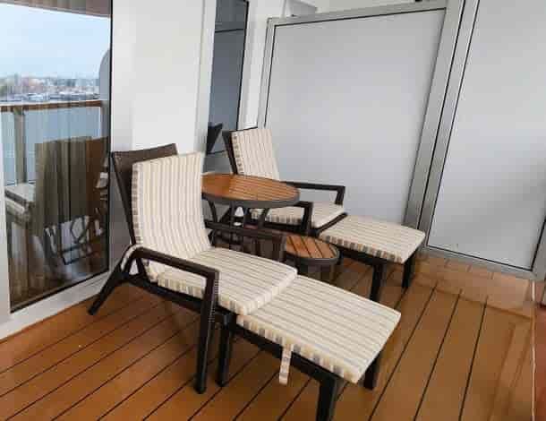 Holland America Signature Suite — private verandah