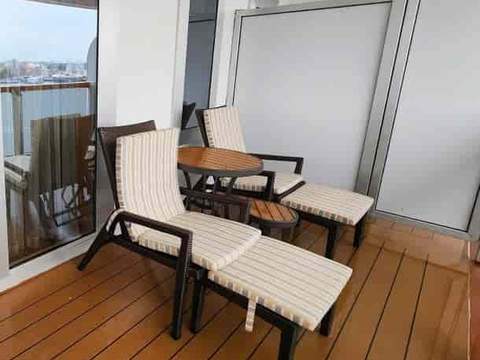 Holland America Signature Suite — private verandah