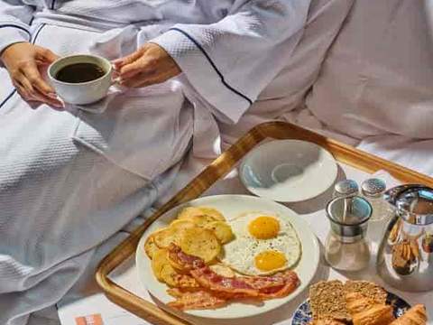 Holland America Interior — breakfast in bed