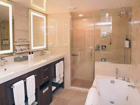 Holland America Neptune Suite — bathroom