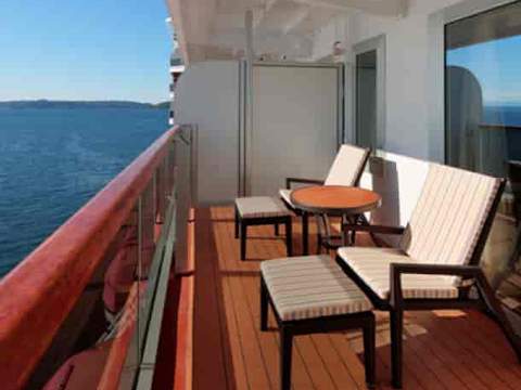 Holland America Signature Suite — private verandah