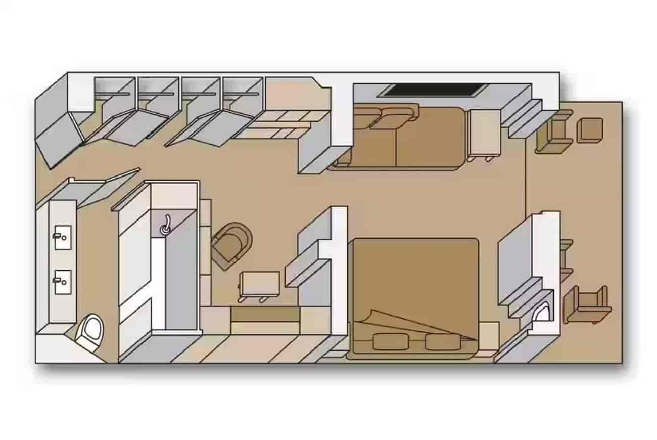 Holland America Signature Suite — floor plan