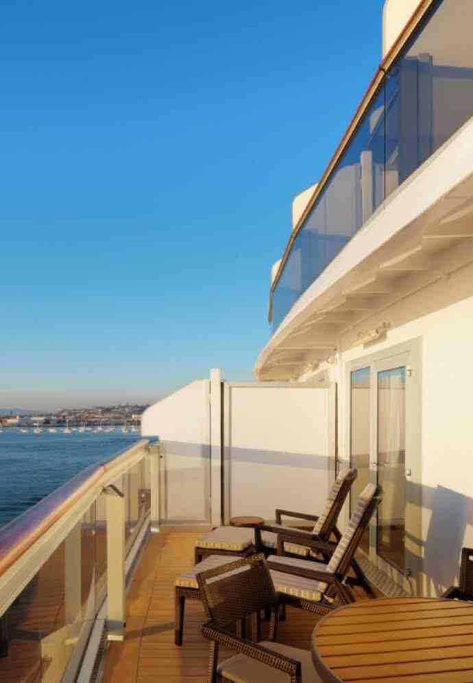 Holland America Neptune Suite — private verandah
