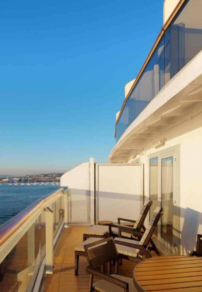 Holland America Neptune Suite — private verandah