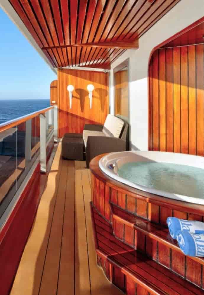 Holland America Pinnacle Suite — private verandah