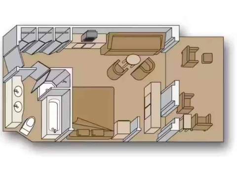 Holland America Signature Suite — floor plan Holland America Signature Suite — floor plan