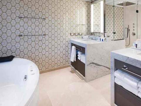 Holland America Pinnacle Suite — bathroom