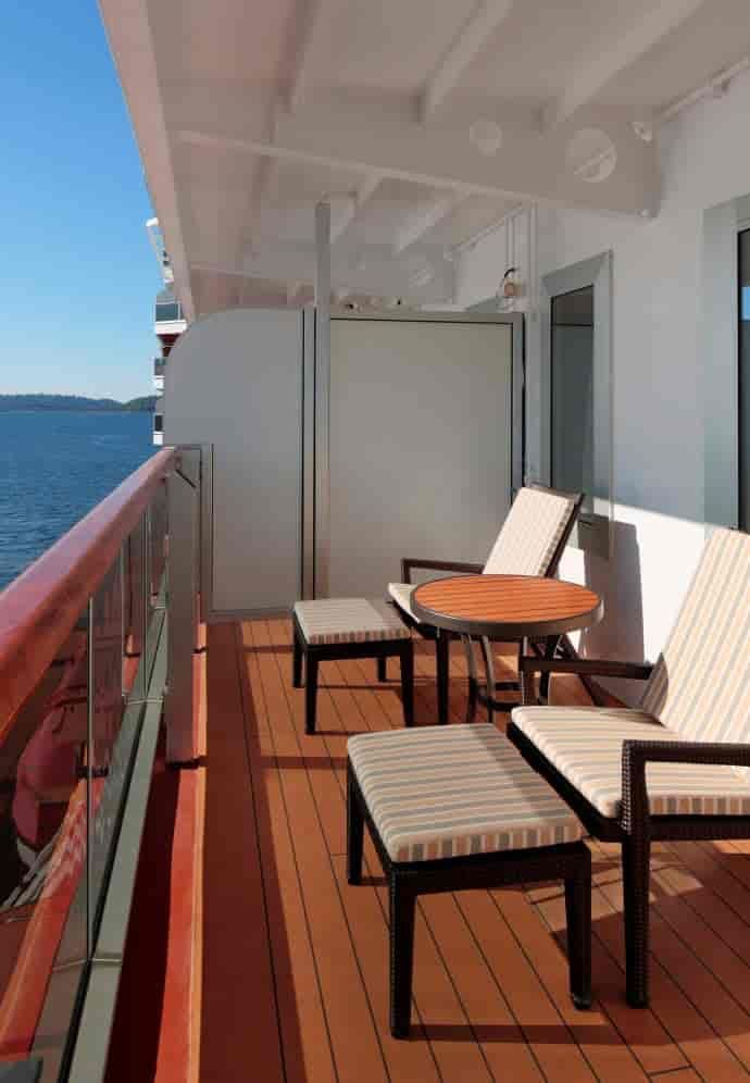 Holland America Signature Suite — private verandah