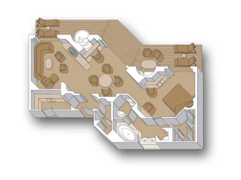 Holland America Pinnacle Suite — floor plan