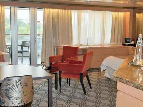 Holland America Neptune Suite — sitting area Holland America Neptune Suite — sitting area