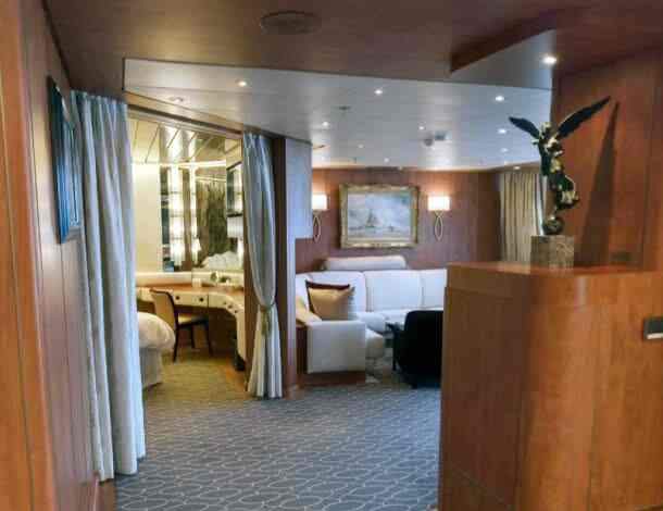 Holland America Pinnacle Suite — sitting area