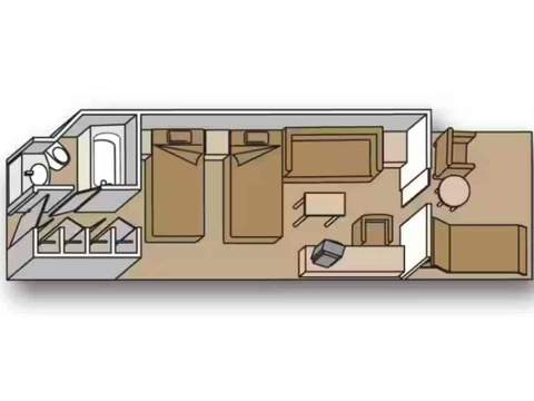 Holland America Vista Suite — floor plan