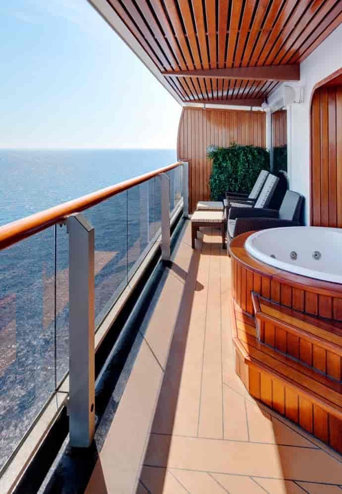 Holland America Pinnacle Suite — private verandah