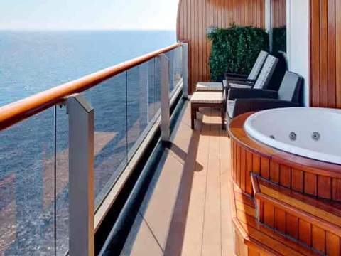 Holland America Pinnacle Suite — private verandah Holland America Pinnacle Suite — private verandah