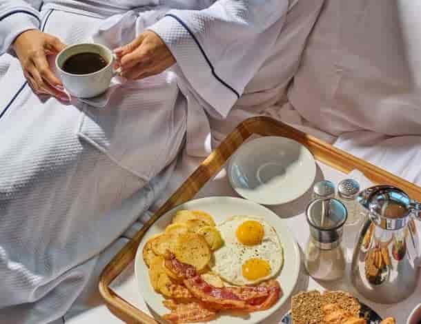 Holland America Interior — breakfast in bed