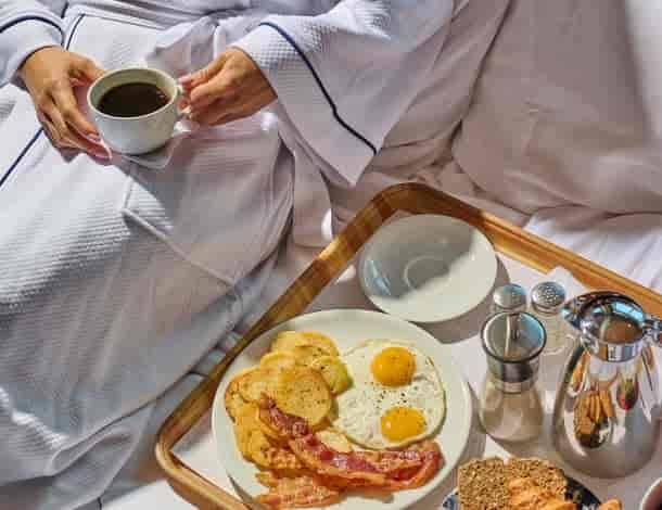 Holland America Interior — breakfast in bed