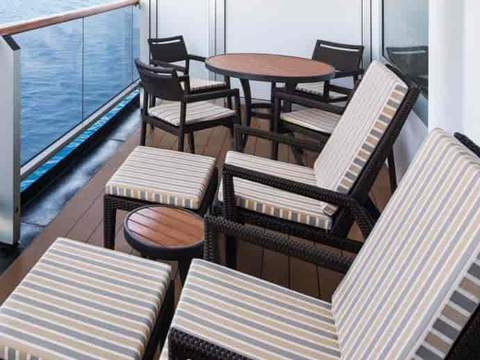 Holland America Neptune Suite — private verandah Holland America Neptune Suite — private verandah