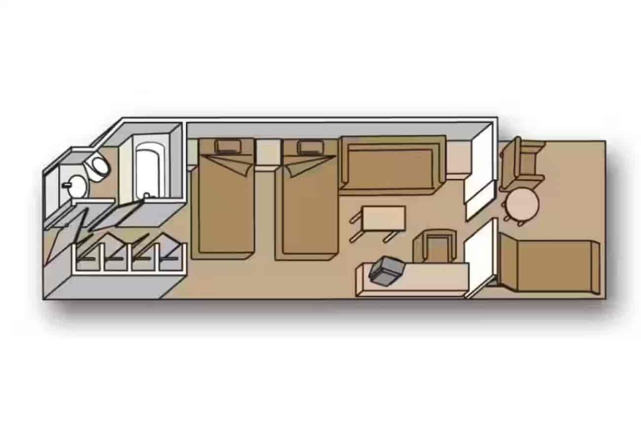 Holland America Vista Suite — floor plan