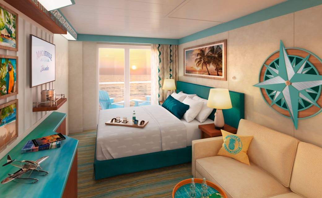 Margaritaville Cabin Category Extended Balcony Image Margaritaville Cabin Category Extended Balcony Image
