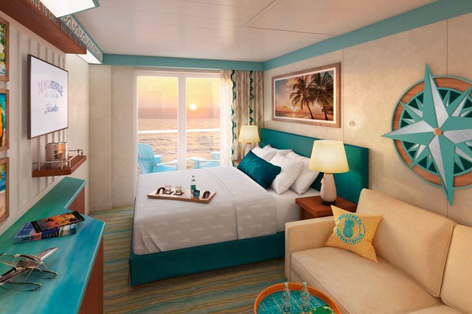 Margaritaville Cabin Category Extended Balcony Image Margaritaville Cabin Category Extended Balcony Image