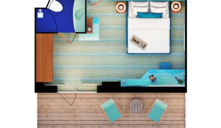 Margaritaville Cabin Category Premium Extended Balcony Photo