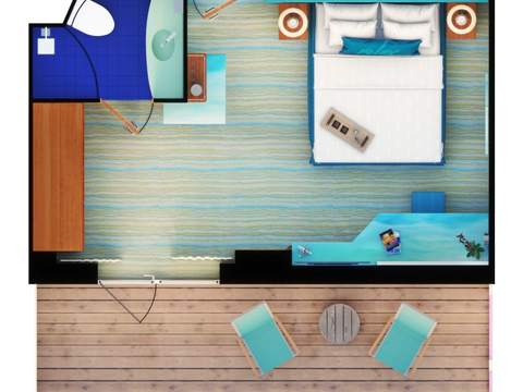 Margaritaville Cabin Category Premium Extended Balcony Photo Margaritaville Cabin Category Premium Extended Balcony Photo