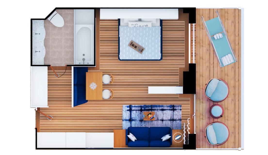 Margaritaville Cabin Category Signature Grand Suite Floorplan