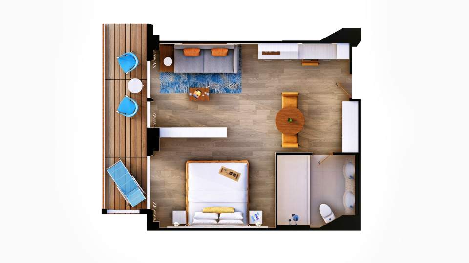 Margaritaville Beachcomber Signature Grand Suite (GSS) floor plan Margaritaville Beachcomber Signature Grand Suite (GSS) floor plan