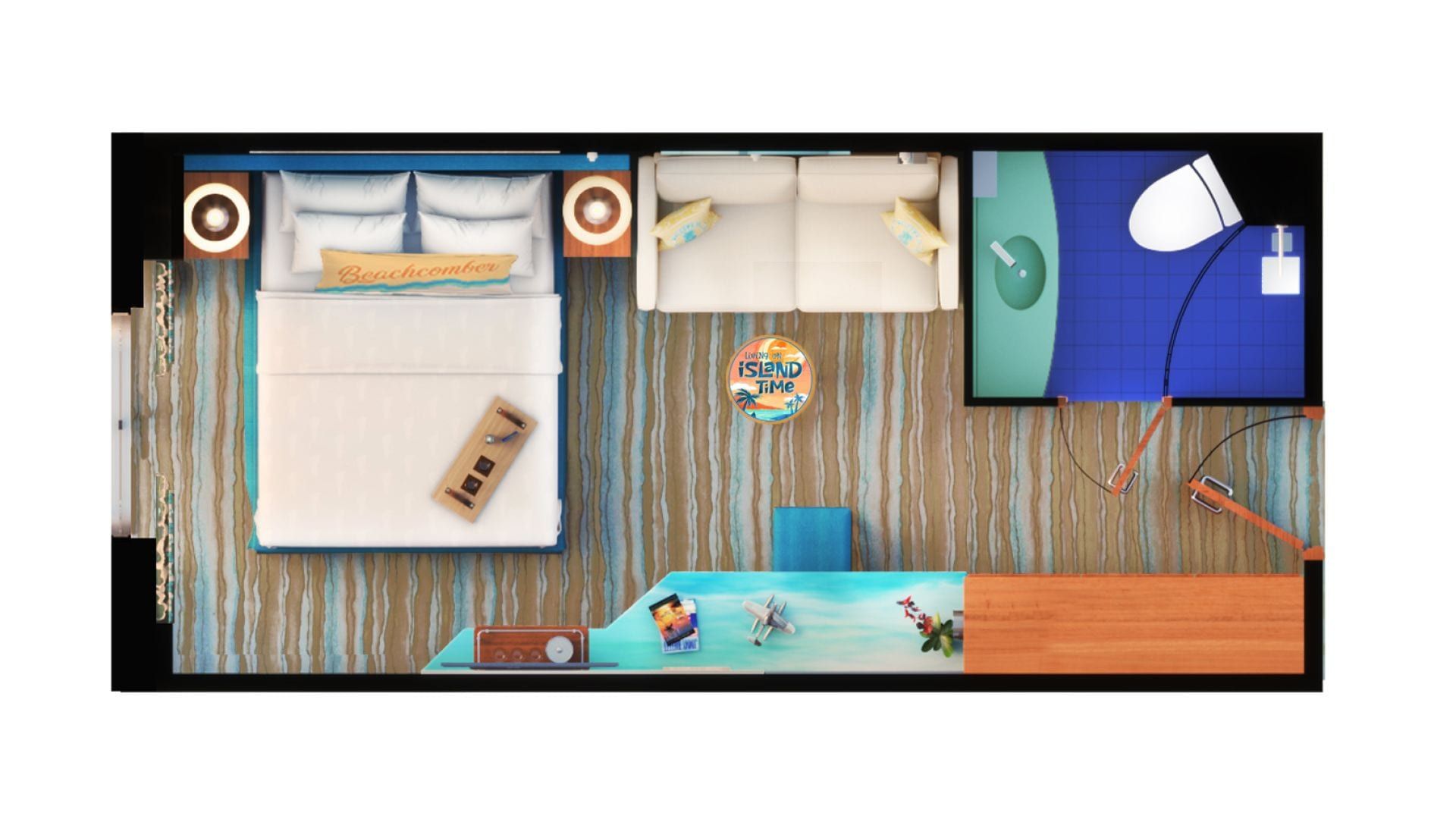 Margaritaville Beachcomber Partial Ocean View (OV2) floor plan