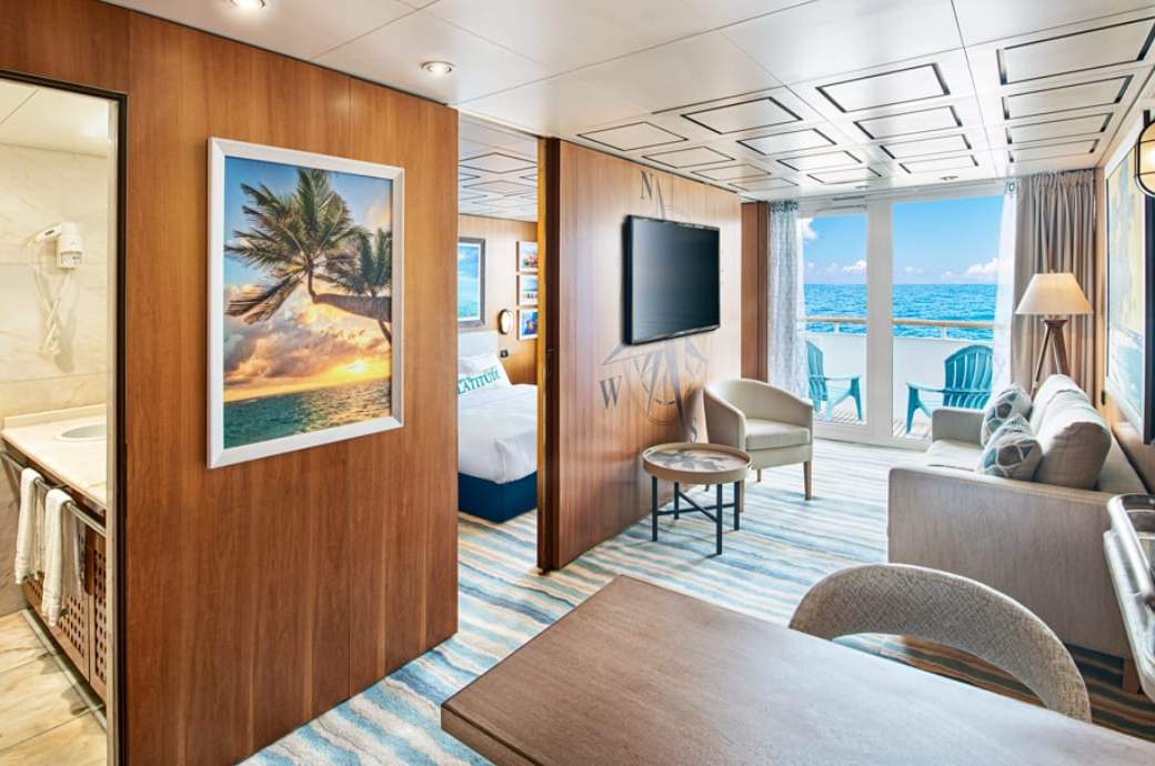 Margaritaville Paradise Grand Terrace Suite (SGT) living area Margaritaville Paradise Grand Terrace Suite (SGT) living area