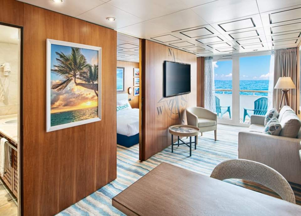 Margaritaville Paradise Grand Terrace Suite (SGT) living area Margaritaville Paradise Grand Terrace Suite (SGT) living area