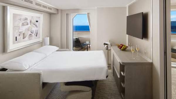 Norwegian Aura Family Suite with Master Bedroom & Large Balcony (SJ) bedroom