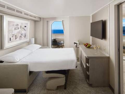 Norwegian Aura Family Suite with Master Bedroom & Large Balcony (SJ) bedroom