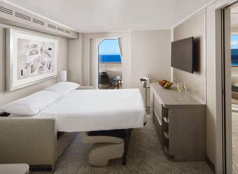 Norwegian Aura Family Suite with Master Bedroom & Large Balcony (SJ) bedroom