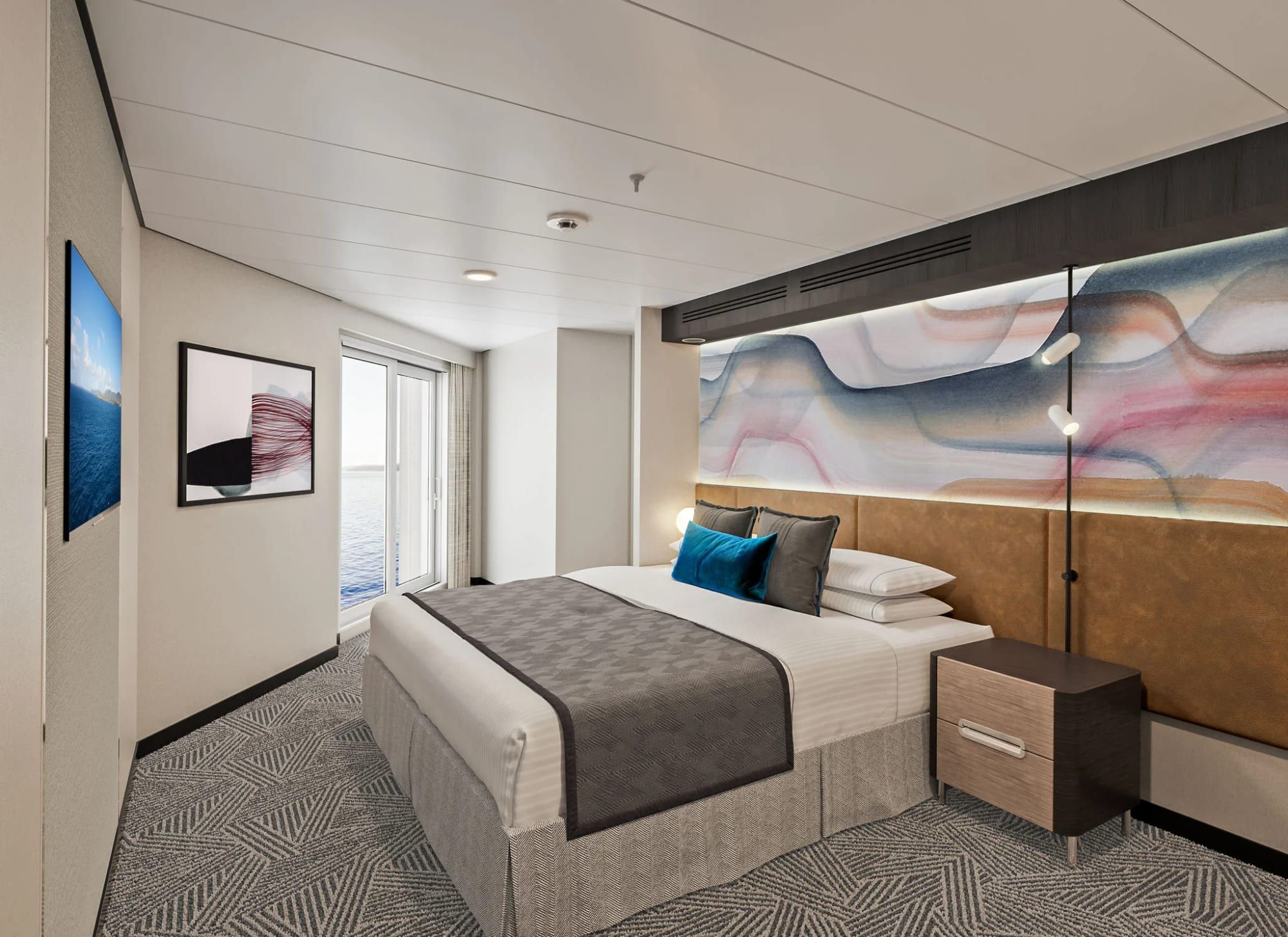 Norwegian Luna Family Suite with Master Bedroom & Large Balcony (SJ) bedroom, photo 1 of 2